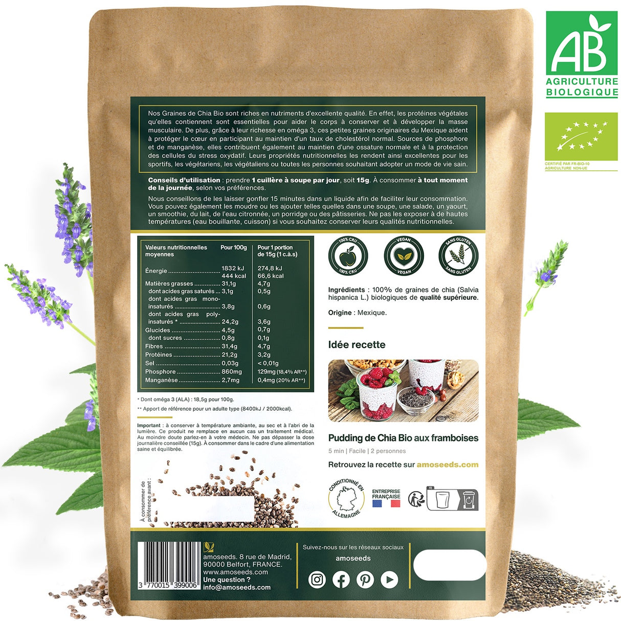 Graines de Chia Bio 200g
