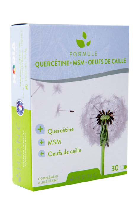 Formule Quercétine + MSM + Œufs de caille 30 comprimés