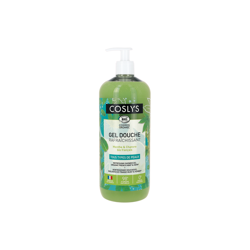 Gel douche rafraîchissant Menthe Chanvre 1L