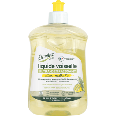 Liquide vaisselle ultra-dégraissant Citron-Menthe 500ml