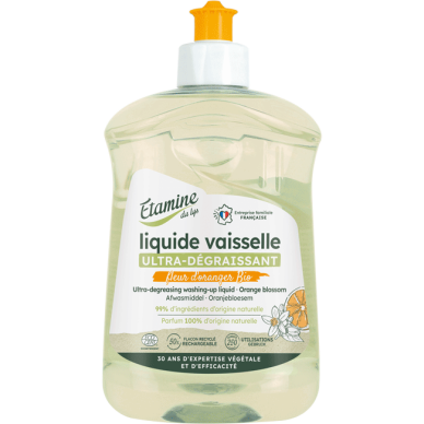 Liquide vaisselle ultra-dégraissant fleur d'oranger 500ml