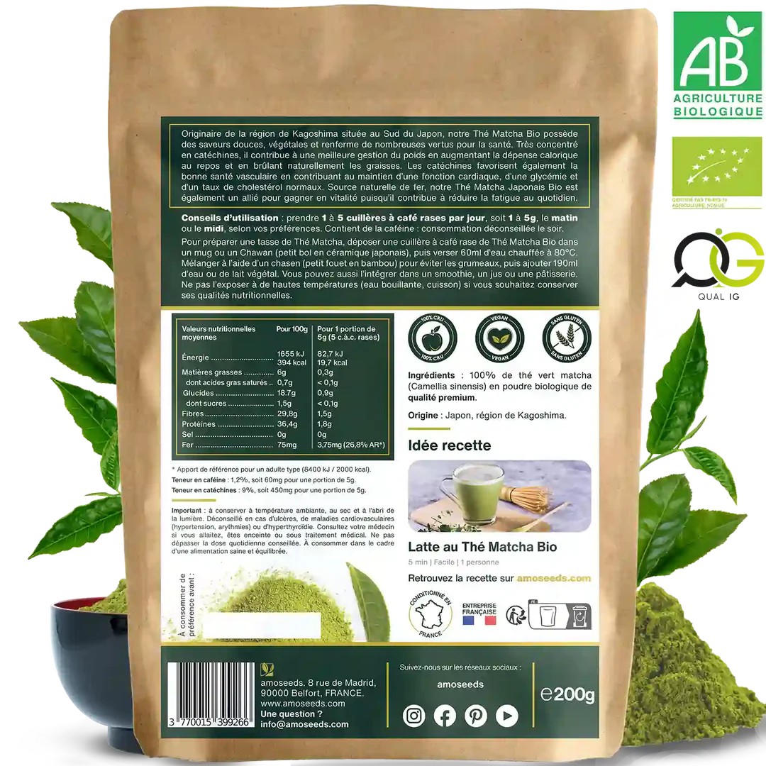 Matcha Bio en poudre