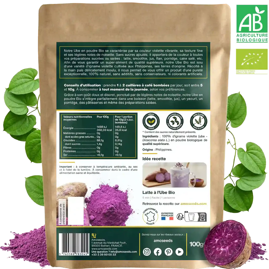 Ube en poudre Bio 100g