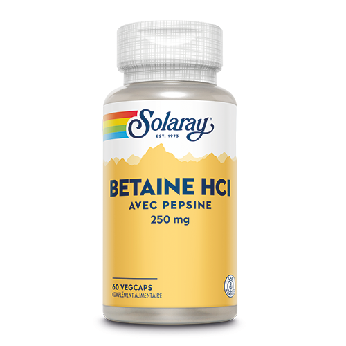 Betaine HCI avec pepsine 60 capsules