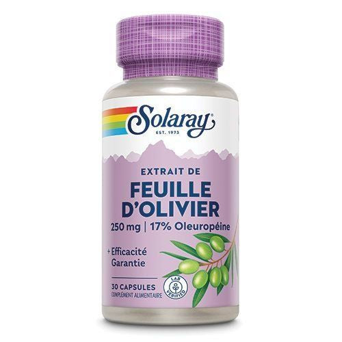 Feuille Olivier 250mg 17% Oleuropéine 30 gélules
